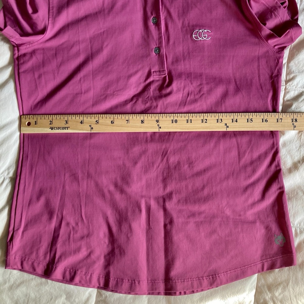 Greyson Scarlett Performance Golf Polo Womens M Pink SS Stretch Sporty Athletic - Picture 13 of 13